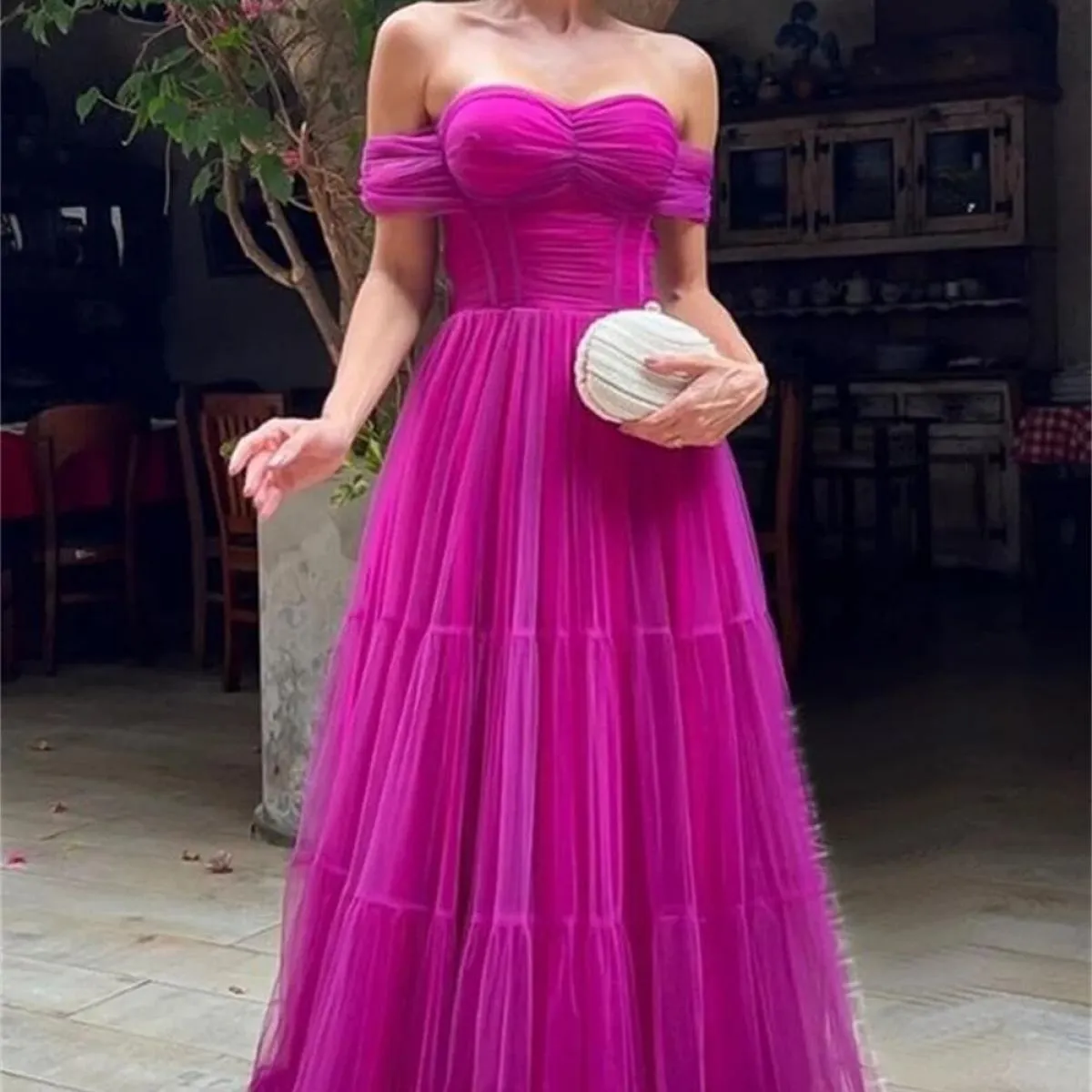 Abiti da festa da sera per le donne Abito formale semplice ed elegante Abito da ballo di nozze Abito lungo di lusso adatto Richi