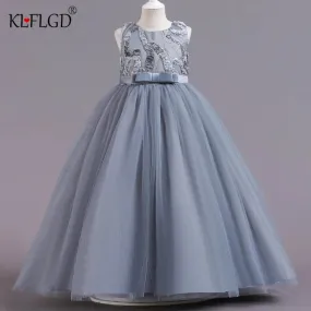 Abito da festa elegante bambino ragazza ragazza bambini matrimonio abito con paillettes Nuovo matrimonio elegante