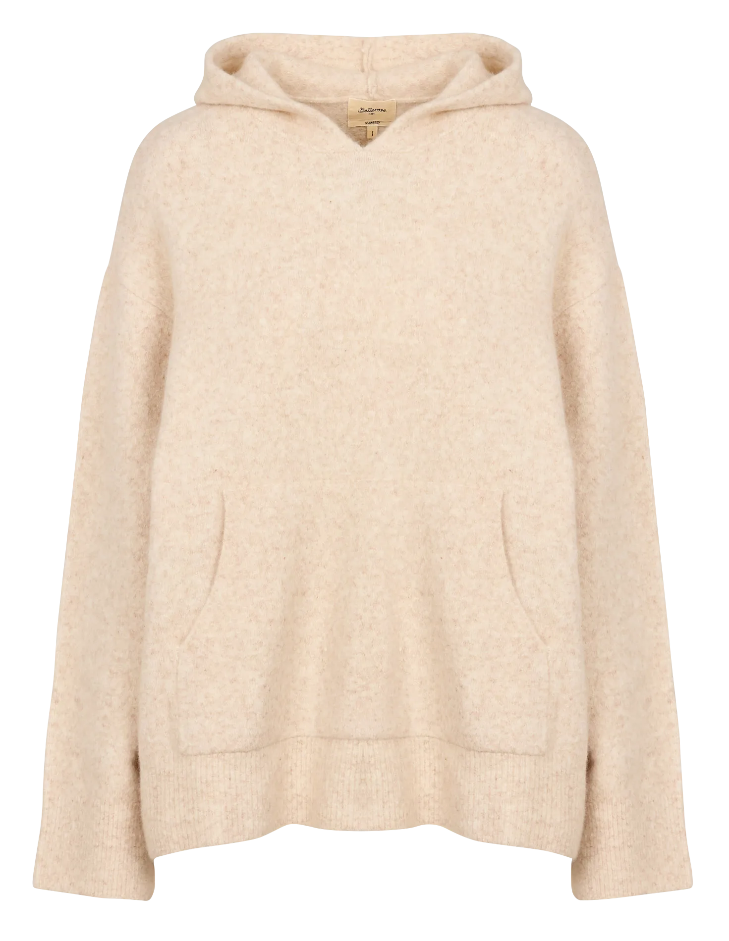  BELLEROSE   DERA - Maglione oversize con cappuccio in misto lana | Beige