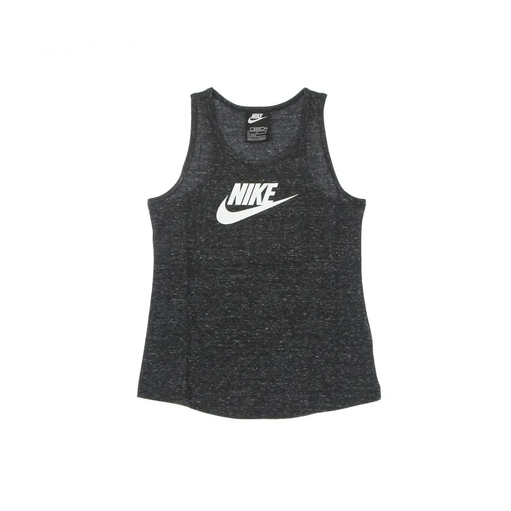 canotta ragazzo sportswear tank jersey BLACK HEATHER/WHITE
