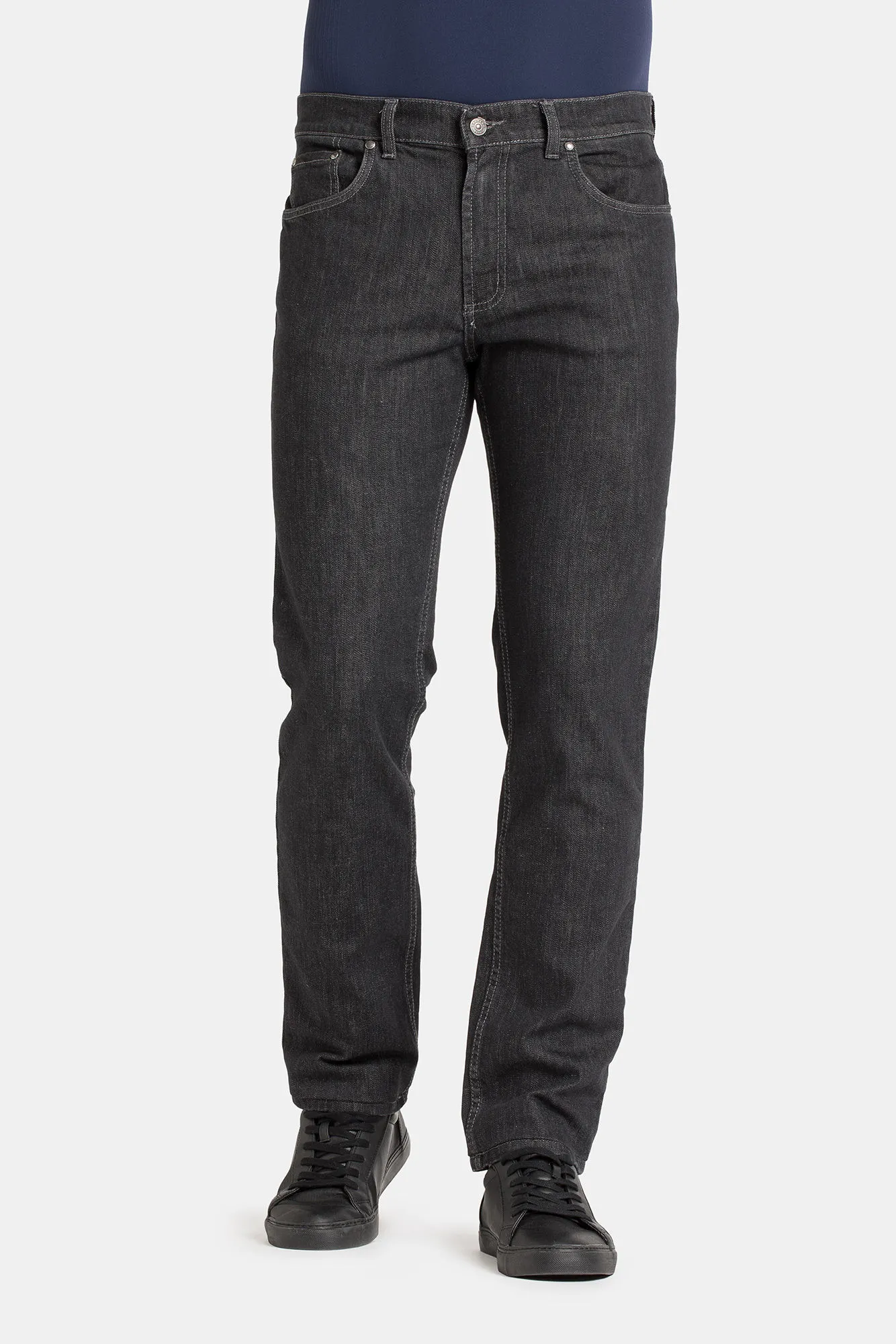 Carrera  ---------    ------------Jeans 5 tasche mod. 700  in denim elasticizzato 13 oz. - nero denim
