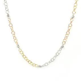 Collana donna girocollo tre colori