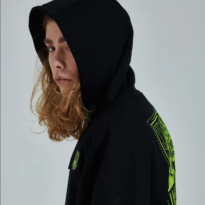 Dolly Noire Bastard Hoodie SW070-SK-01 black