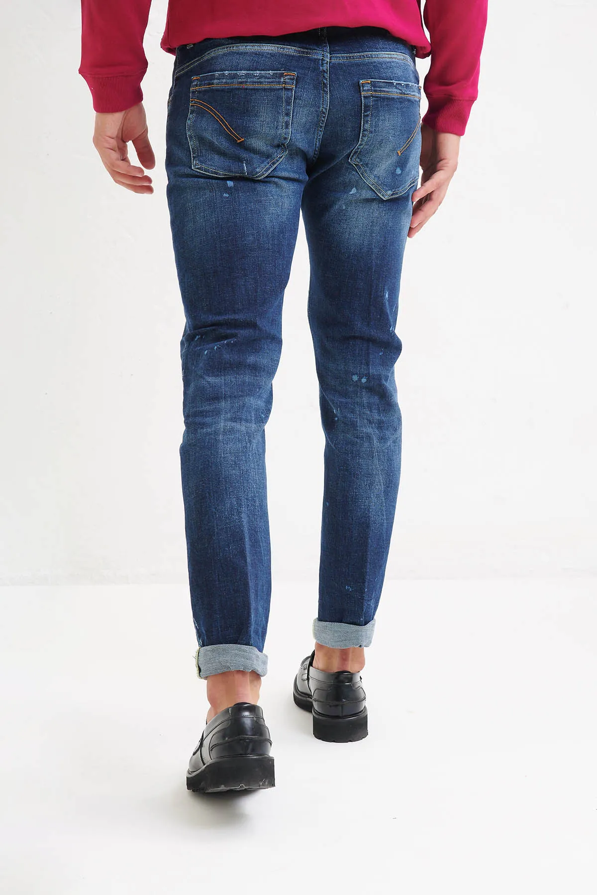 DONDUP Jeans GEORGE  skinny blu con rotture