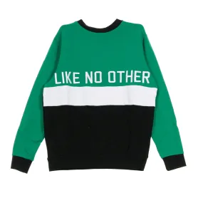 Felpa Girocollo Uomo Authentic Bethek Green/black/white