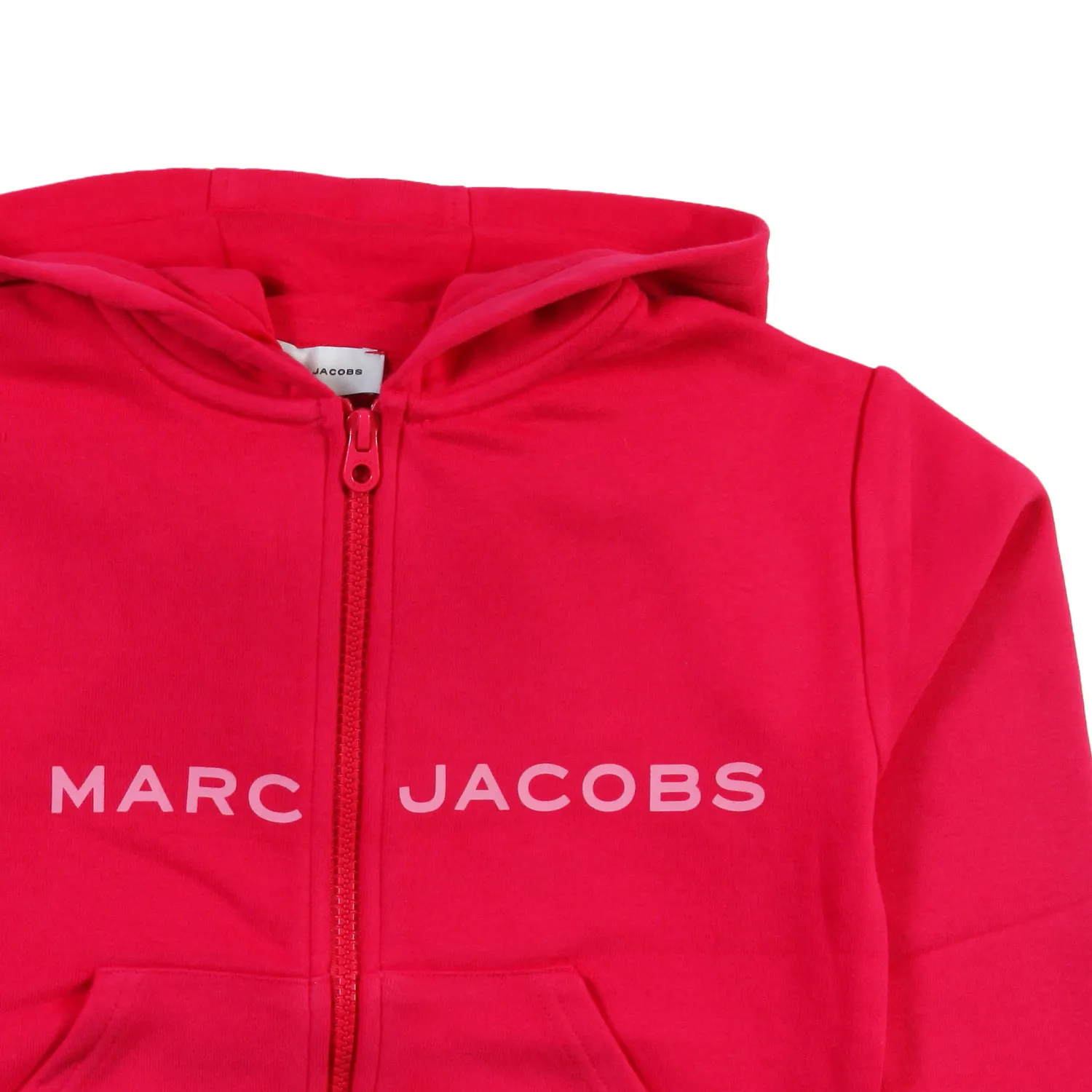 Felpa Marc Jacobs Fucsia Con Cappuccio E Zip