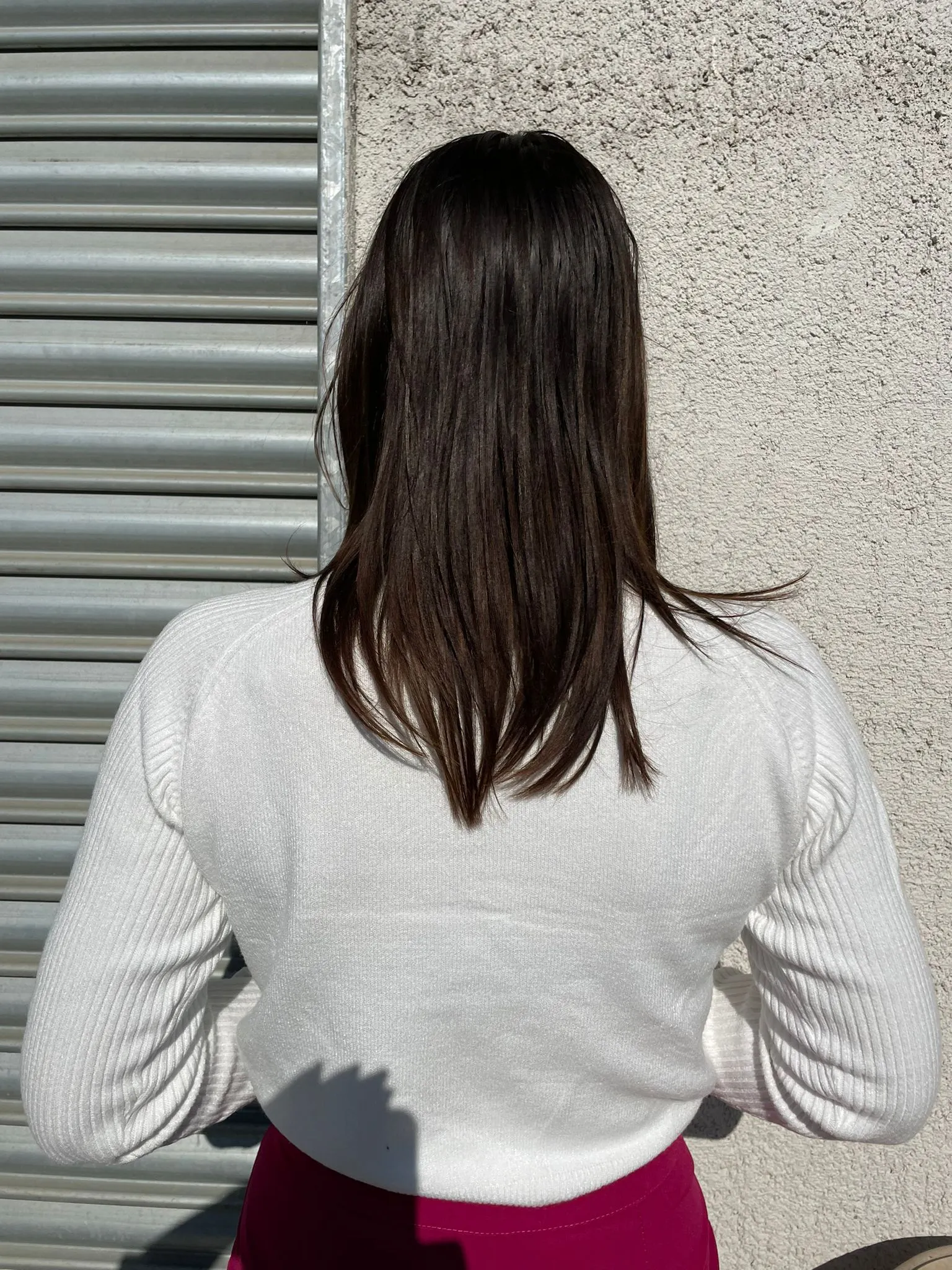 Maglioncino mezzo collo doppia trama