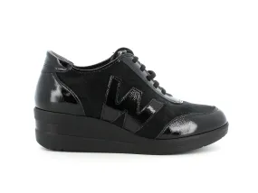 Melluso scarpe stringate in camoscio e vernice