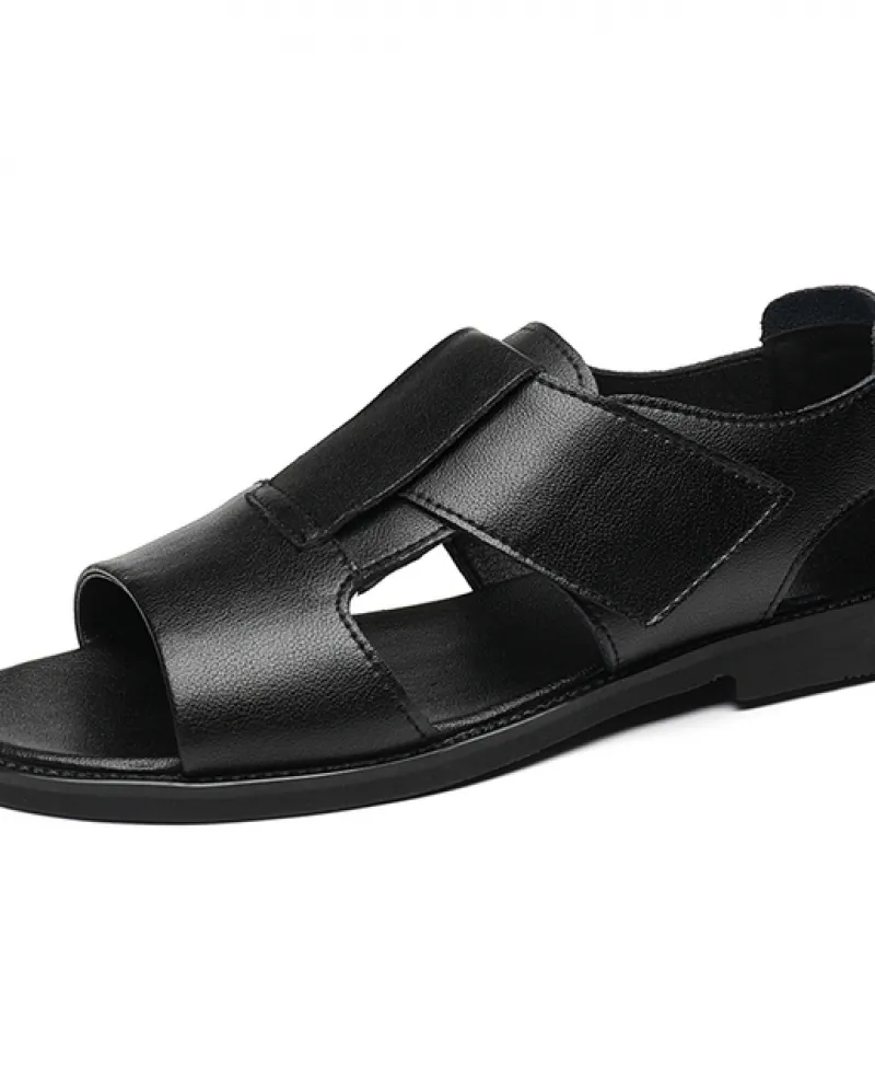 Nuovi uomini di design Roma Sandali Sandali di moda in pelle Nero Scarpe estive da uomo Comodi sandali gladiatore Dropshipping 3