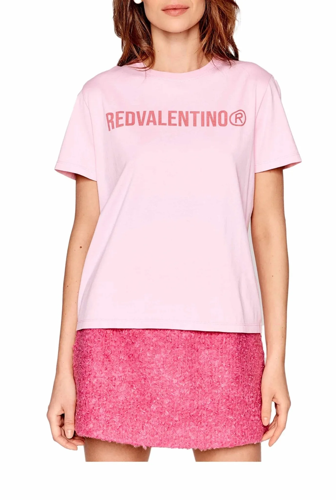 T-shirt  rosa con logo REDV