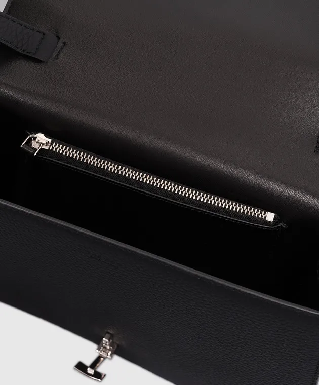 The Row Borsa messenger Sofia in pelle nera W1503L133