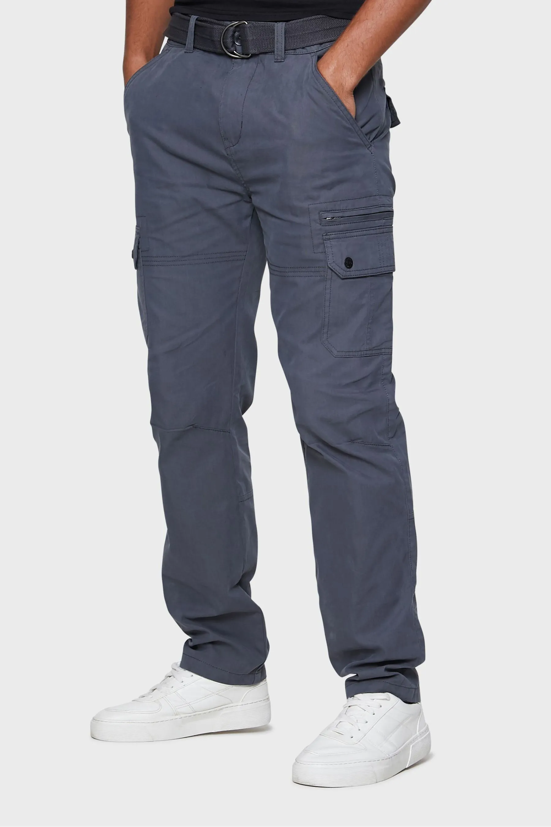 Threadbare - Blend Con cintura - Pantaloni cargo in cotone