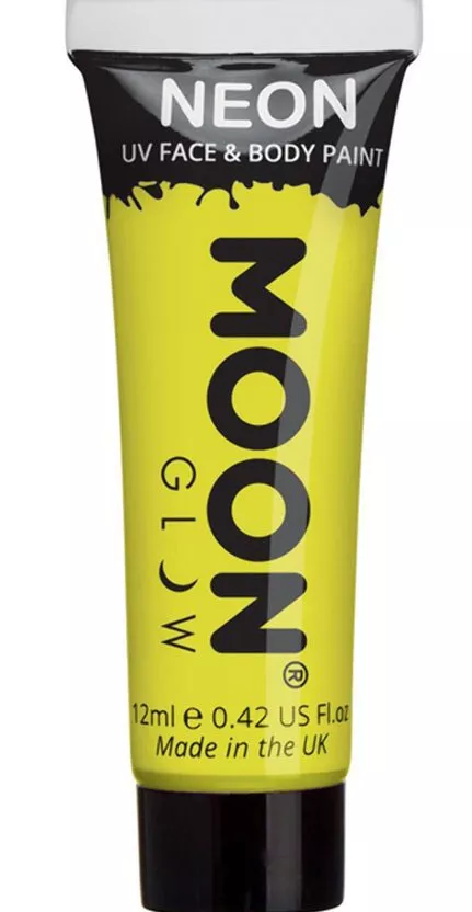 Trucco UV viso e corpo in giallo 12ml