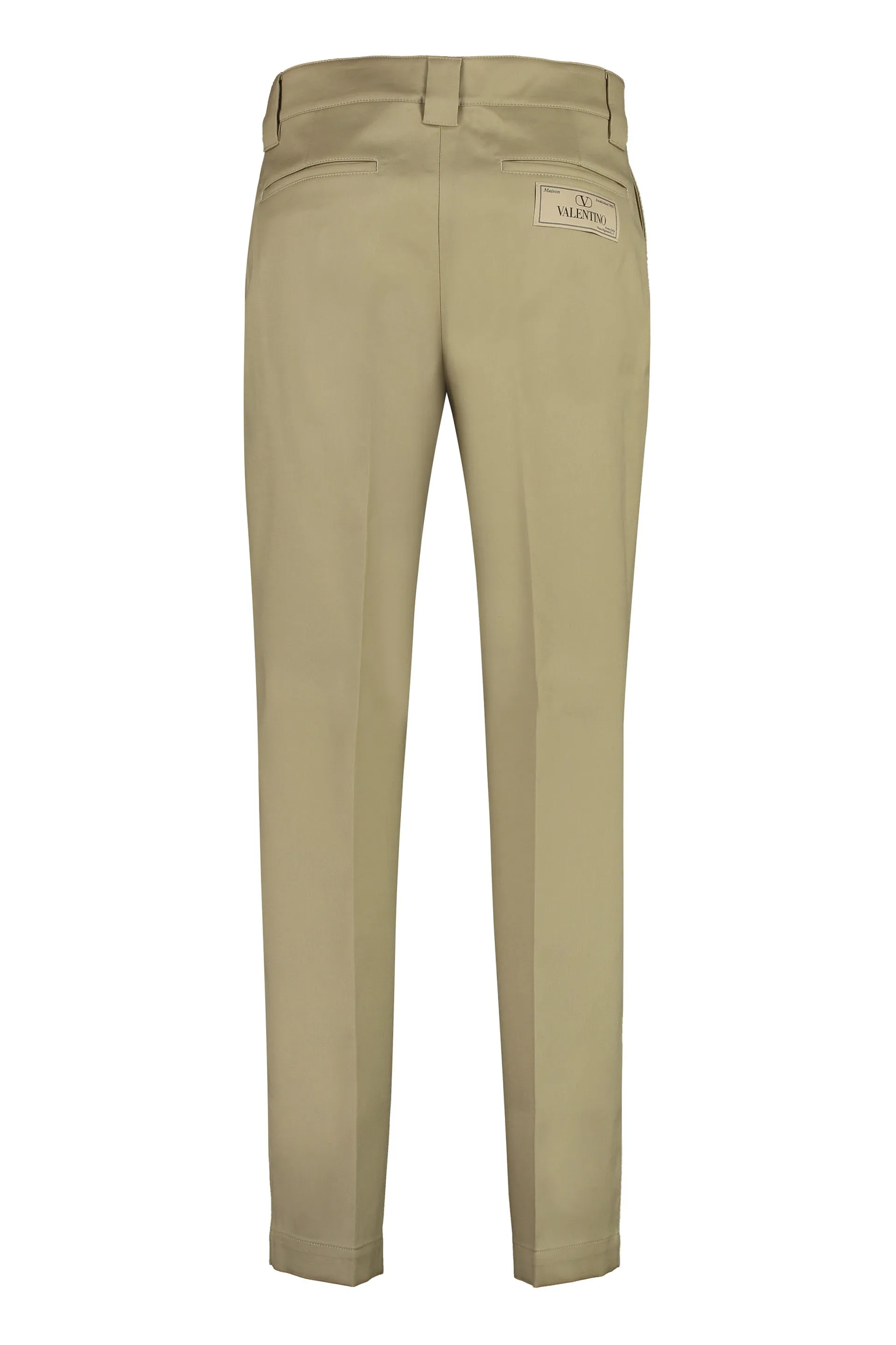 Valentino Pantaloni in gabardine di cotone