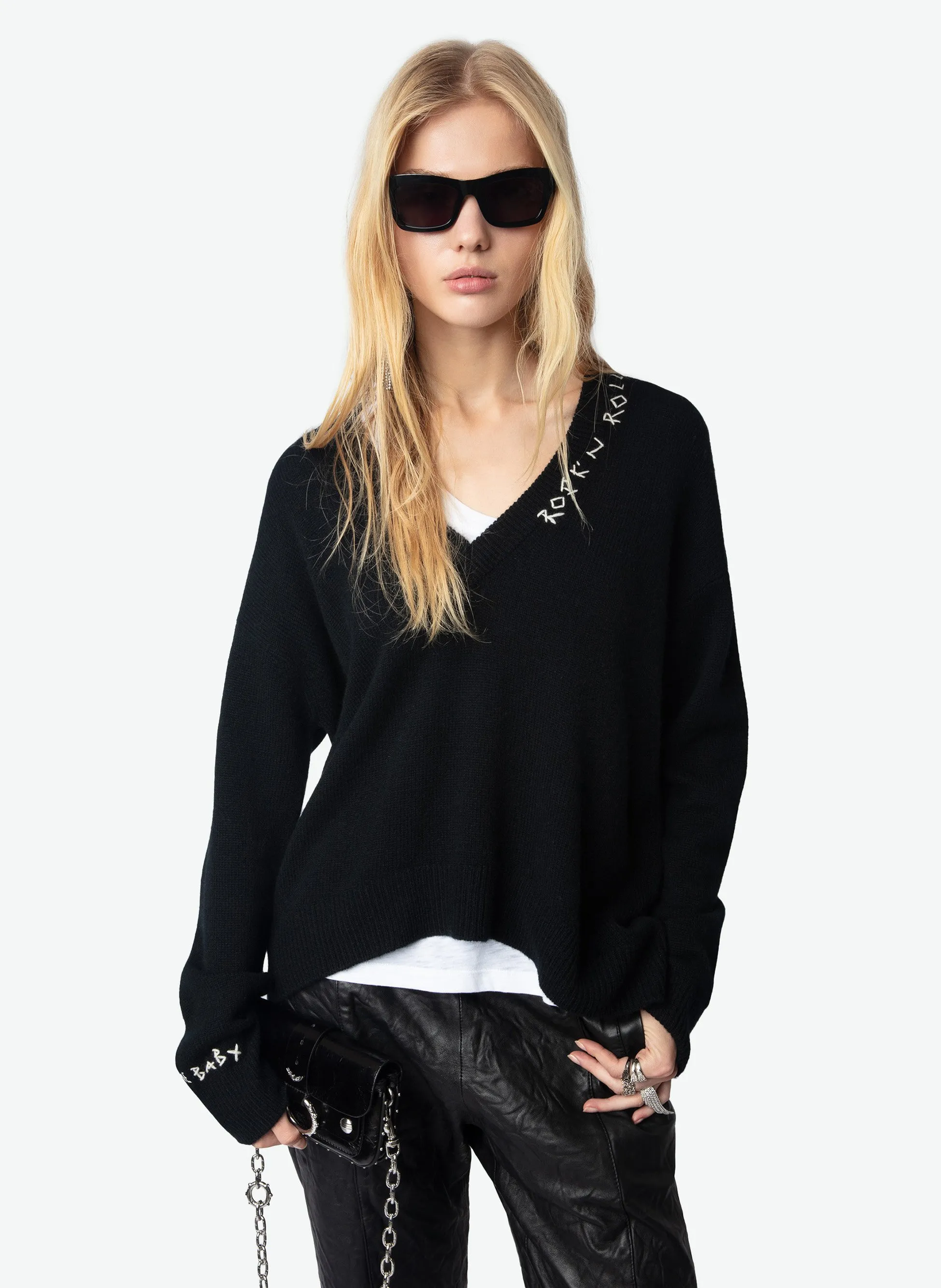  ZADIG&VOLTAIRE   MIKY - Maglione oversize in cachemire | Nero